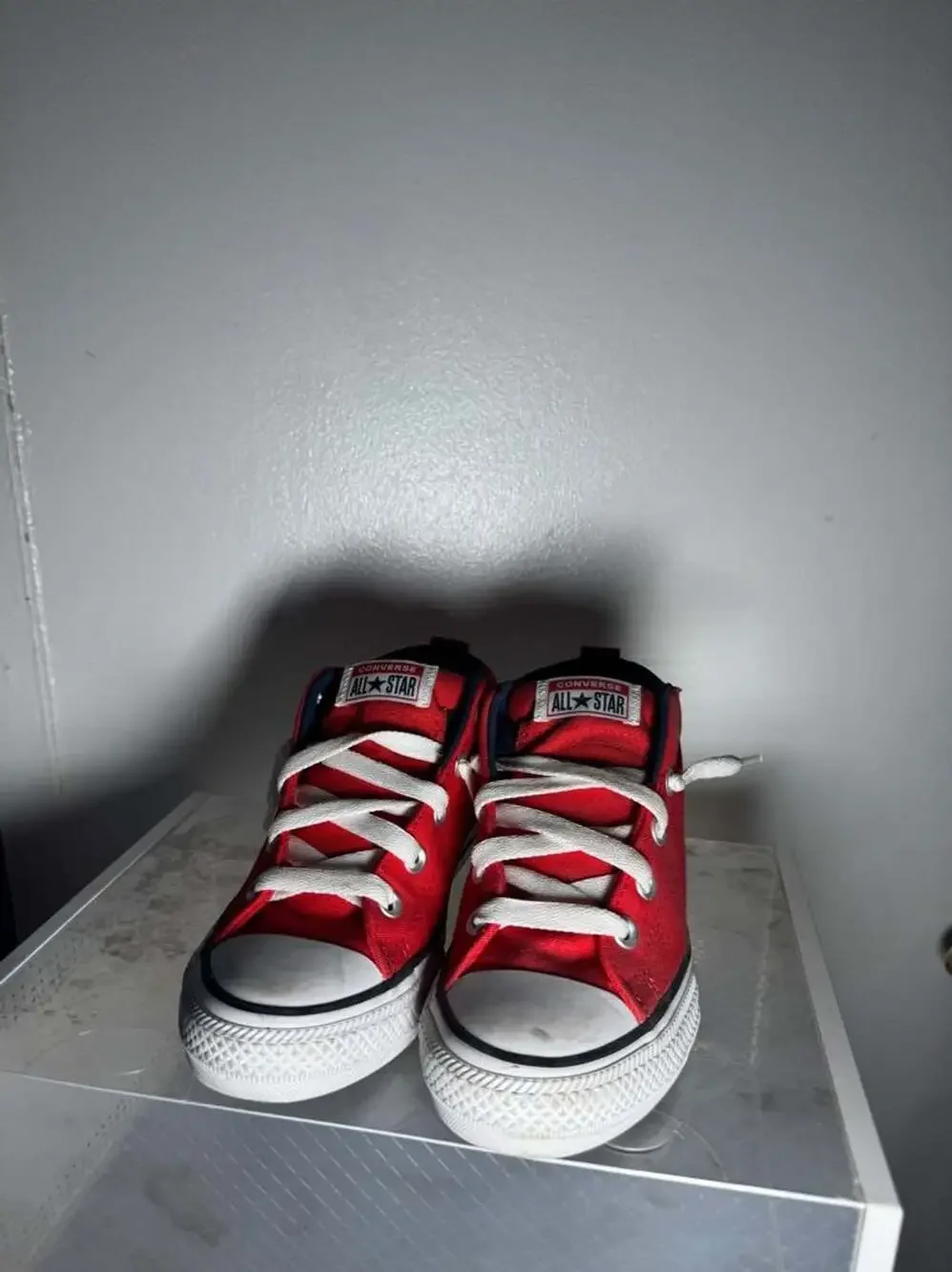 Converse All Star Red Canvas Sneakers Shoes